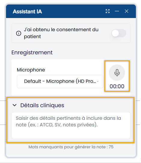 Détails cliniques MYLE
