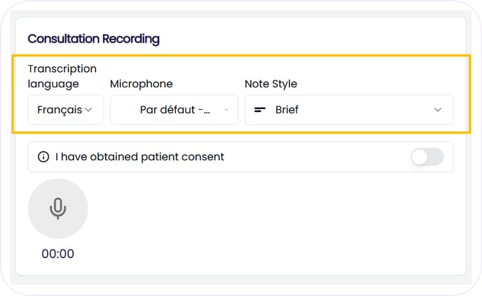 GettingStartedStanalone_Consultation Settings